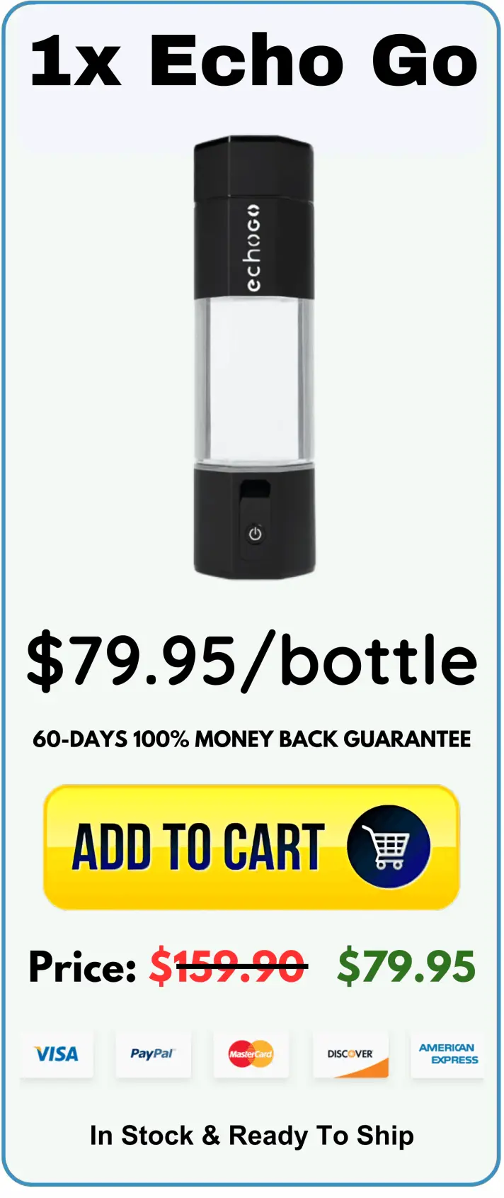 Echo Go Hydrogen Water Bottle price